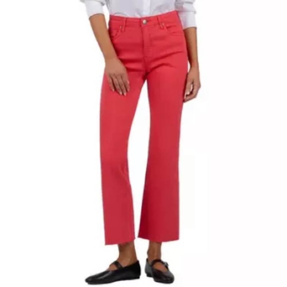 Kut From The Kloth Kelsey High Rise Ankle Flare Jeans Strawberry Size 16